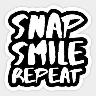 Snap Smile Repeat Sticker